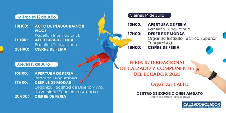 feria internacional de calzado y componentes del ecuador